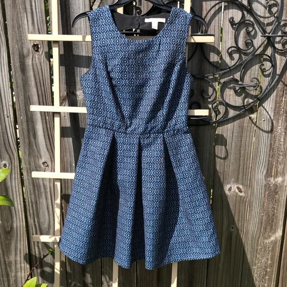 Forever 21 | Dresses | Forever 2 Sleeveless Cutout Pleated Party Dress Sz S  Blue | Poshmark